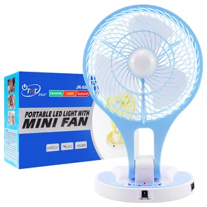 TNTSTAR JR-5580 BLUE New mini electric fan battery ap table fan electric fan minimalist