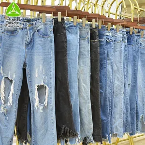 Celana Jins Wanita Memakai Pakaian Kanada Baju Bekas Harga Balet