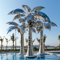 Collection Palm Luxury Resort - Arbres tropicaux en acier inoxydable sur mesure pour hôtels 5 étoiles