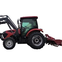 Schwerlast-Traktor 150-180 PS mit geschlossener Kabine, Frontlader, Heckbagger und zuverlässiger Zapfwellenantrieb