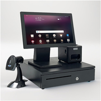 Système POS Windows Android 15,6 pouces avec écran tactile capacitif Wi-Fi 6 Garantie 1 an - Tout-en-un pour le commerce de détail et l'hôtellerie