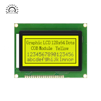 Pantalla LCD gráfica de matriz de puntos 12864B, 128*64, ST7920, compatible con entrada de alimentación en serie paralela de 3,3 V y 5 V con retroiluminación