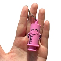 Breloque de sac décapsuleur en forme d'ampoule, porte-clés coupe-seringue, outil de rupture de flacons de médicaments pour infirmières et médecins