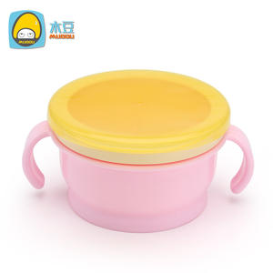 Produits préscolaires double poignée snack <span class=keywords><strong>tasse</strong></span> <span class=keywords><strong>anti</strong></span>-déversement bébé biscuit petit bol - Product Image 1