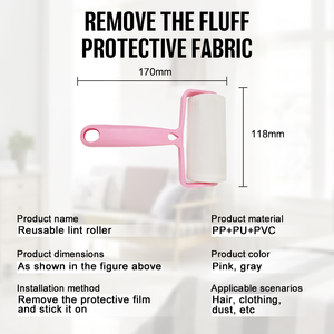 Rodillo Quitapelusas Reutilizable y Lavable de Primera Calidad, Removedor de Pelo de Mascotas para Ropa, Muebles y Alfombras - Product Image 5