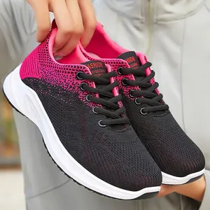 Moda güvenlik trendy kadınlar kadın bayanlar hafif spor nefes koşu yürüyüş tarzı ayakkabılar günlük ayakkabılar kadınlar için