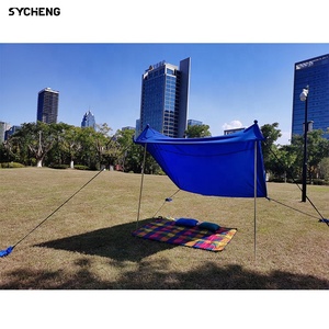 Camping en plein air tente de plage parasol parapluie pliant portable auvent parasol portable tente de plage abri soleil logo customizardes - Product Image 2