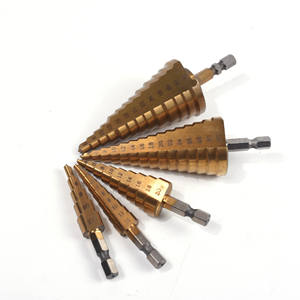 ดอกสว่านเหล็กความเร็วสูง หัวหกเหลี่ยม รุ่น M35 ชุบไทเทเนียม แบบร่องตรงและร่องเกลียว ดอกสว่านแบบขั้นบันได อเนกประสงค์ - Product Image 2