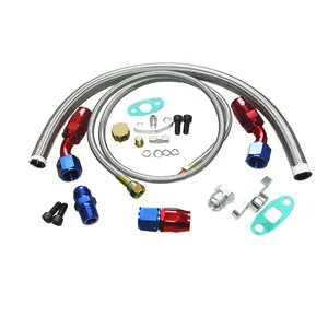 Kits de Turbo dobles universales, kit de tubería de intercooler Universal, bloque grande, controlador de impulso, Intercooler