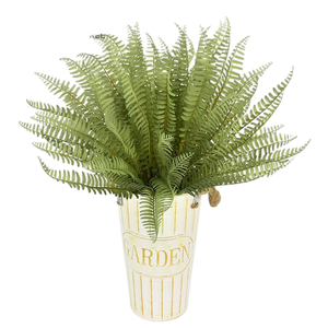 Plante Artificielle Haut de Gamme Effet Réel, <span class=keywords><strong>D</strong></span>écoration Murale Végétale Artificielle, Fontaine <span class=keywords><strong>d</strong></span>'<span class=keywords><strong>Eau</strong></span> Chinoise Suspendue, Fougères Simulées - Product Image 1