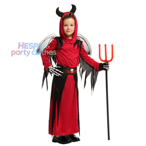 Disfraces de Diablo con Cuernos Rojos para Niños y Niñas, Disfraces de Halloween para Niños - Product Image 1