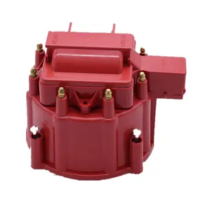 SBC BBC 305 350 454 Red Male HEI Distributor Cap And Rotor Replacement For Chevy