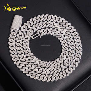 Catena e Bracciale Miami Cuban Link in Ottone con Certificato GRA, 8mm, 2 File di Pietre VVS Moissanite, Stile Iced Out, Prezzo all'Ingrosso - Product Image 6