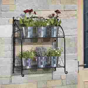 Plant Pot Stand Garden Flower Herb Display Folding Tiered Shelving for Outdoor &amp; Indoor - Product Image 5