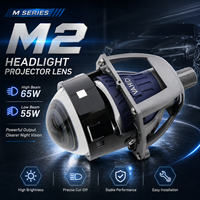 VAHID M2 Lentille de projecteur LED avant haute luminosité 3 pouces 65W 9200LM AFS Phare à faisceau directionnel pour kit de mise à niveau automobile