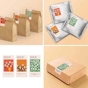 Modern Minimalist <strong>Printable</strong> Seal <strong>Stickers</strong> Shipping &amp; Mailing Box Labels Custom Packaging Seals - Product Image 5