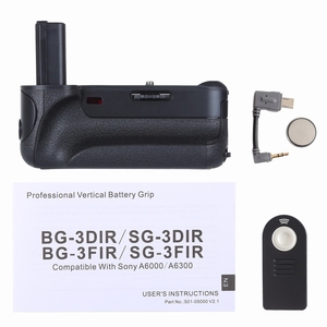 Poignée de batterie de caméra verticale PULUZ pour Sony A6300 (ILCE-6300) accessoires d'<span class=keywords><strong>appareil</strong></span> <span class=keywords><strong>photo</strong></span> numérique SLR, offre spéciale - Product Image 3
