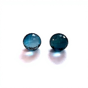 Topacio Azul de Londres Natural, Corte Triangular, Facetado, Piedras Preciosas Sueltas, Certificado por Terceros, Venta al Por Mayor, Gopika Exports Gems - Product Image 1