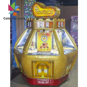 Kleurrijke Park Muntbediende 6 Speler Raken Munt Duwmachine Arcade Game Machine
