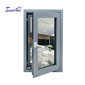 Fenêtre à battants en aluminium avec double vitrage clair trempé NFRC pour l'Amérique du Nord, fenêtre en <span class=keywords><strong>baie</strong></span> - Product Image 1