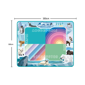 Tablero de lona para niños de animales polares de dibujos animados de alta calidad, alfombrilla de garabato de agua mágica de gran tamaño, juguetes de dibujo para niños - Product Image 3