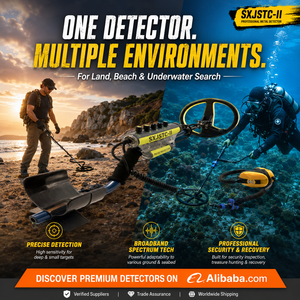 Détecteur de métaux professionnel SXJSTC-II avec bobine de 26 cm et performance étanche jusqu'à 70 m avec étui de protection SXJSTC-II - Product Image 3