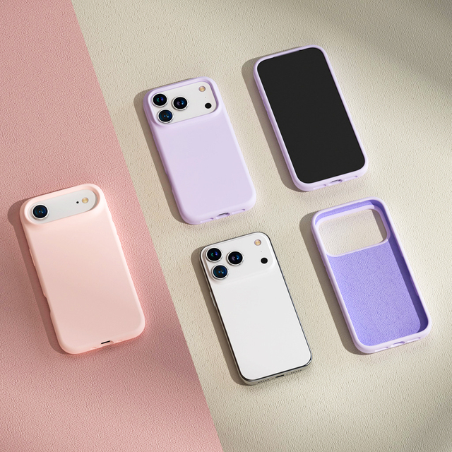 Liquid Silicone Phone Case for IPhone 17 AIR Microfiber Lining Mobile Back Cover Shell for IPhone 17 16 Pro Max 16E 15 14 Plus