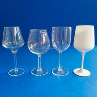Vente en gros de gobelets à vin en acrylique écologiques et incassables de 460 ml pour la maison et les bars