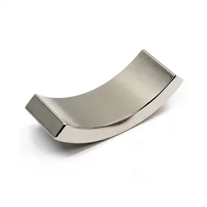 Sintered Strong Magnetic Material Customized permanent Neodymium NdFeB Arc Magnet Segment with Nicuni