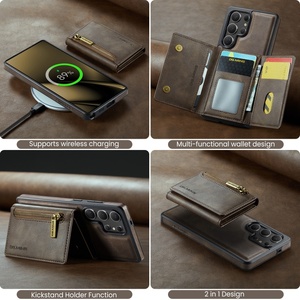 Custodia per telefono in pelle magnetica Premium per Samsung <span class=keywords><strong>S21</strong></span> S22 S23 S24 S25 Ultra <span class=keywords><strong>Plus</strong></span> con portafoglio rimovibile custodia antiurto - Product Image 6