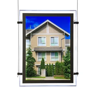 new products real estate agent hanging window screen display a1 advertising showcase