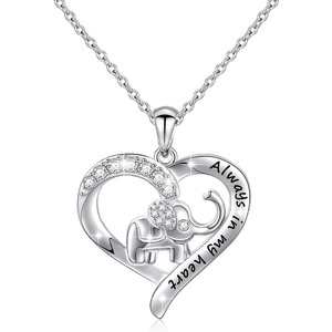 Collar con Colgante de Elefante para Mujer, Bonito Amuleto de Animal, Cadena Larga, Joyería de Moda, Regalo para Uso Diario - Product Image 1