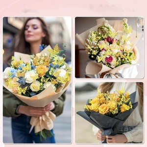 Decorazioni Fai-da-Te in Lega Metallica Rosa/Argento/Oro a Forma di Corona di Fiori per Laurea, Ringraziamento, Festa del Papà - Personalizzabili e Durevoli - Product Image 3