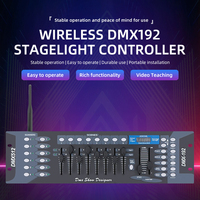 Console DMX512 sans fil en promotion 2026, contrôleur d'éclairage de scène DJ DMX sans fil avec 192 canaux