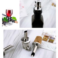 Botella de aceite Caño Vertedor Boca Tapón de corcho Vino Oliva Vertedor Dispensar