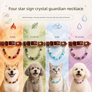 Collier pour <span class=keywords><strong>chien</strong></span> <span class=keywords><strong>en</strong></span> cristal naturel, vente <span class=keywords><strong>en</strong></span> gros, directement de l'usine, OEM ODM, étiquette personnalisée, collier pour animaux de compagnie durable, B2B - Product Image 2