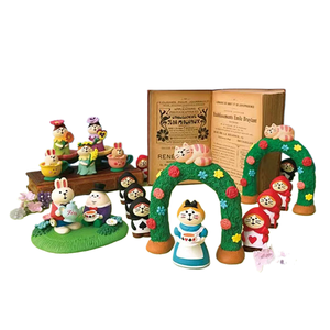 Buena calidad qingheng Alice Garden Country moda jugar resina conejo bonsái decoración INS regalos - Product Image 1