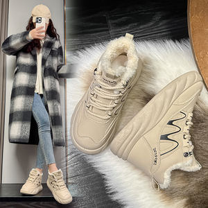 Zapatillas Deportivas Casuales de Felpa para Mujer al por Mayor, Nuevas Zapatillas de Moda para Otoño e Invierno, Cómodas y Cálidas para Caminar - Product Image 5