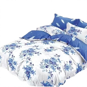 Juego de Sábanas con Estampado de Plantas de 4 Piezas, Estilo de Lujo Ligero, Material de Poliéster/Algodón, Buena Calidad, Gran Venta en África - Product Image 3