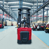 Vollelektrischer Palettenstapler 1,5T 2T 1500kg 2000kg mit Schutzgeländern 1,6m bis 5,5m Hubhöhe Batterie-Gabelstapler CE