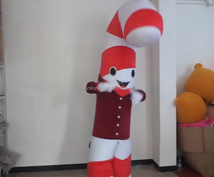 Divertido disfraz de Mascota de Navidad, bastón inflable personalizado y traje de bastón de caramelo para actuación de desfile y evento de Navidad - Product Image 1