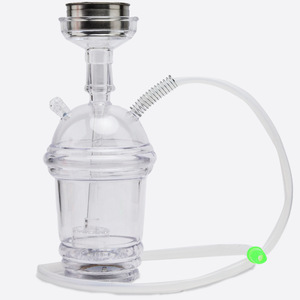 Narghilè Portatile in Acrilico con Luce LED per Auto, Tazza Shisha in Plastica per Fumare, Prezzo all'Ingrosso Conveniente - Product Image 6