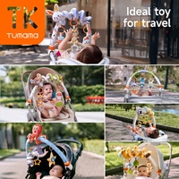 Tumama enfants activité landau arc jouets en peluche animaux ours bébé poussette spirale jouet girafe lapin Marine suspendus hochet ensembles de jouets