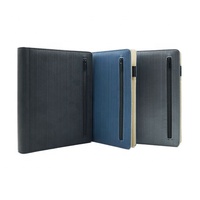 Reliure à feuilles mobiles élégante en PU - Reliure à anneaux durable A4 B5 pour le travail et les réunions d'affaires