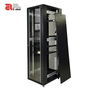 Sistema de refrigeración de gabinete de 19 pulgadas Gabinete de gabinete de servidor de red de TI Rack Eabel IP55 18U 42U Rack de servidor de Marco abierto - Product Image 1