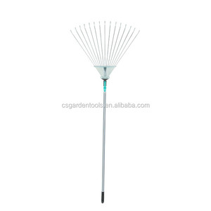 15 Dents 45 #   Râteau à herbe en acier extensible pour jardin, outil de jardinage en métal - Product Image 2