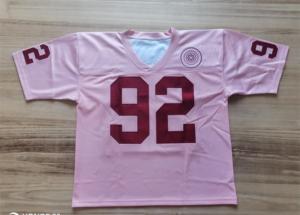Jersey Sepak Bola Amerika Kustom Sublimasi Lengan Pendek Bahan Mesh Bernapas Seragam Latihan Tim Musim Semi - Product Image 5