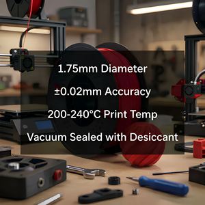 Filamento PLA+ Ecológico e Inodoro de 1.75mm, Filamento PLA Plus No Tóxico para Impresión 3D de 1kg, Seguro para Juguetes Caseros - Product Image 4