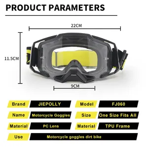 Dirt Bike Goggles Wholesale Sports Eyewear Adjustable Lenses Mtb Motocross Factory Custom Moto Goggles Gafas De Mx Dirt Bike Motorcycle Glasses