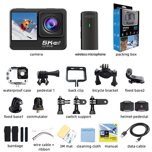Mini Cámara para Bicicleta HD 5K, Gran Angular de 170°, WIFI, Resistente al Agua, Pantalla LCD de 2.0'', Grabadora Compacta para Bicicleta de Montaña y <span class=keywords><strong>Carretera</strong></span>, Certificación CE FCC - Product Image 5